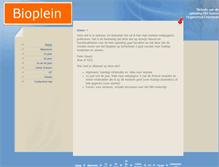 Tablet Screenshot of bioplein.nl